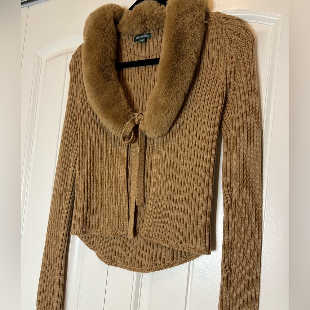 Fur Neck Sweater